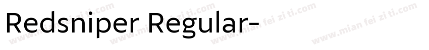Redsniper Regular字体转换